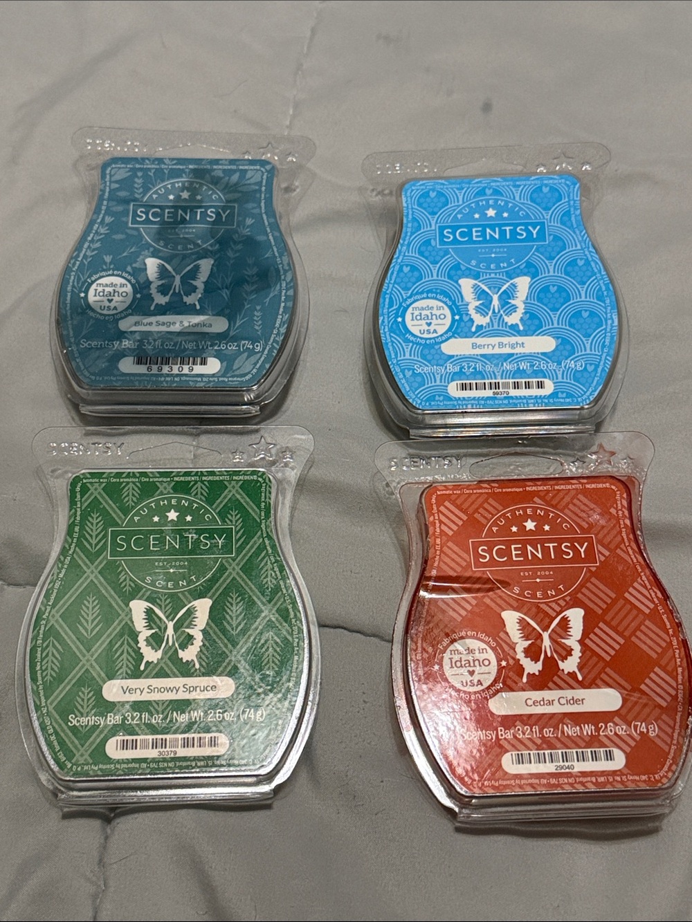 4pk scentsy wax melts
